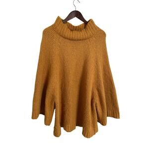 V.DE.Vinster Alpaca Relaxed Sleeves Mustard Yellow Sweater Womans Medium